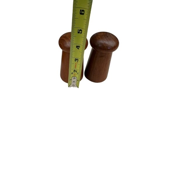 Vintage Gailstyn-Sutton Teak Wood Salt & Pepper Shakers &Napkin Holder - Picture 9 of 15